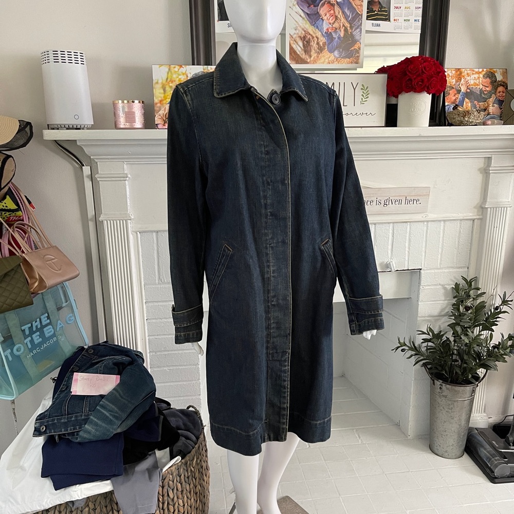 Vintage Gap Denim Trench Jean Jacket